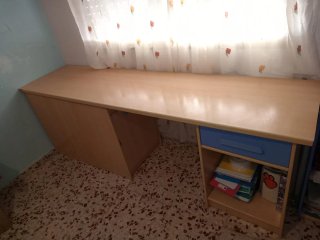 Escritorio y cama nido con cajones