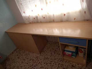 Escritorio y cama nido con cajones