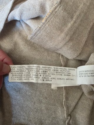 Zara Camiseta Punto Bohemia Talla S