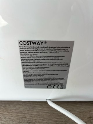 Calentador de toallas COSTWAY