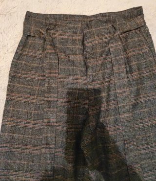 Calliope Pantalone casual grigio donna a quadretti