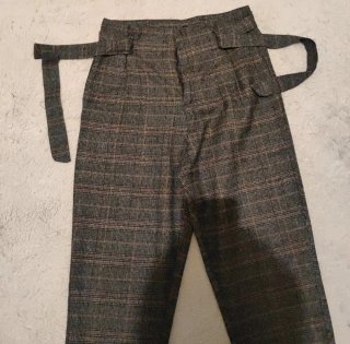 Calliope Pantalone casual grigio donna a quadretti