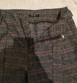 Calliope Pantalone casual grigio donna a quadretti