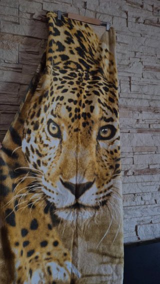 Toalla con estampado de guepardo