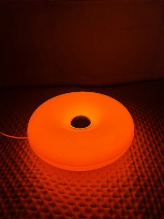 Lampada Stile IKEA Varmblixt Donut Arancione
