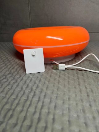 Lampada Stile IKEA Varmblixt Donut Arancione