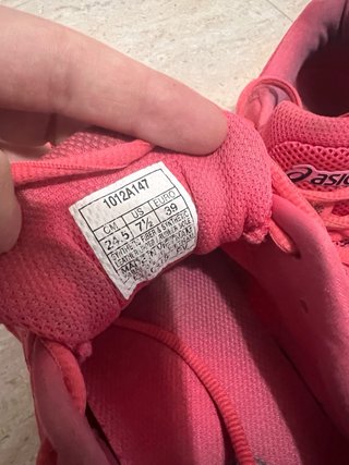 Zapatillas Asics Running Mujer Rosa/Blanco