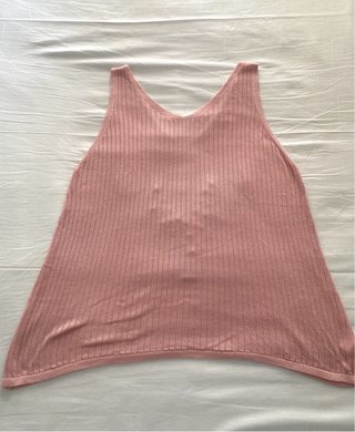 Camiseta sin mangas rosa