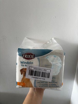 5 paquetes pañales para perros machos Talla L-XL