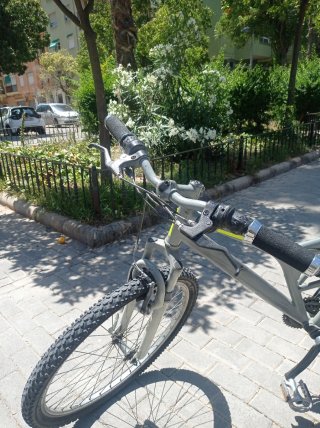 Bicicleta de paseo gris