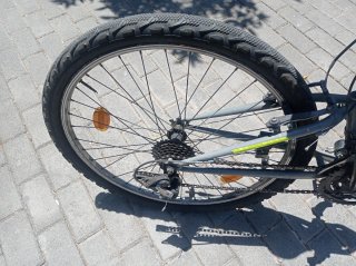 Bicicleta de paseo gris
