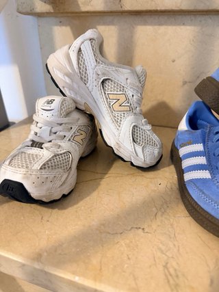 Zapatillas deportivas niño azul y blanco