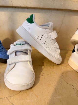 Zapatillas deportivas niño azul y blanco