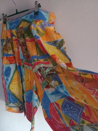 3x2 Falda Pantalón Vintage Multicolor