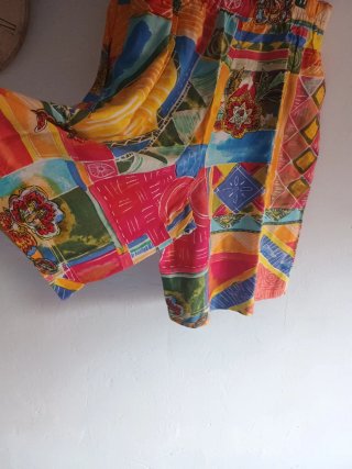 3x2 Falda Pantalón Vintage Multicolor