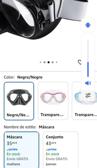 Gafas de buceo Cressi modelo Samoa