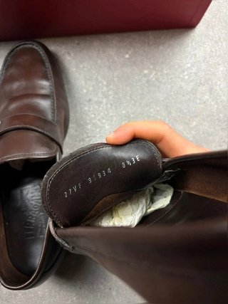 Mocassino Loafer Salvatore Ferragamo 100% vera Pelle Suola Gommata Con Dustbag