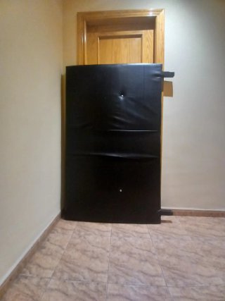 Cabecero polipiel negro