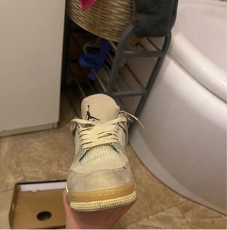NIKE AIR JORDAN 4 X OFF WHITE TAGLIA 43