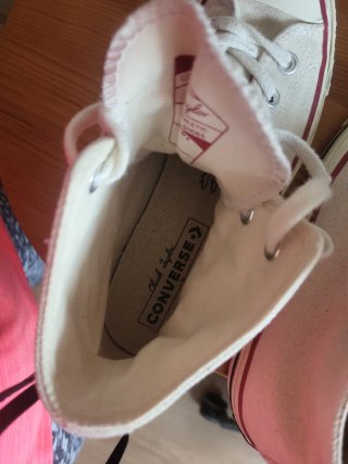 Converse All Star Beige/Blanco Talla 39