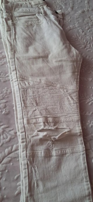 Pantalón pitillo blanco T 30/38 CHICO/CHICA