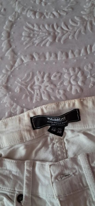 Pantalón pitillo blanco T 30/38 CHICO/CHICA