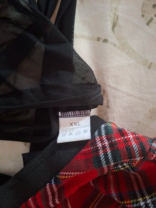 Disfraz sexy colegiala talla única