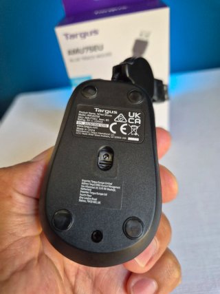 Mini Ratón Retráctil Targus AMU75EU Negro