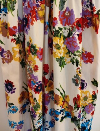 Vestido largo estampado floral