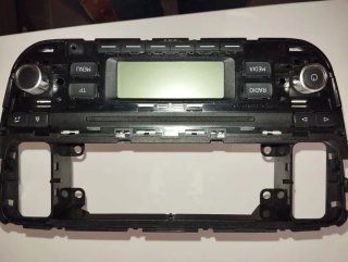 Radio CD Coche Negro/Plata