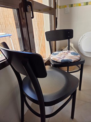 Set 2 Sillas Idolf Ikea Madera Negra
