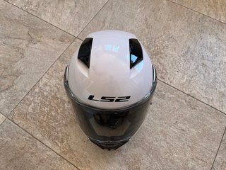 Casco de moto LS2 METRO blanco Talla M