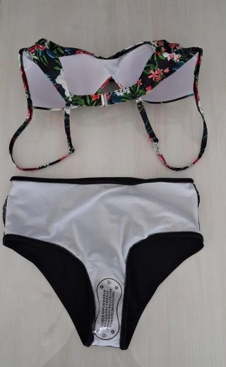 Bikini Talle Alto Estampado Tropical