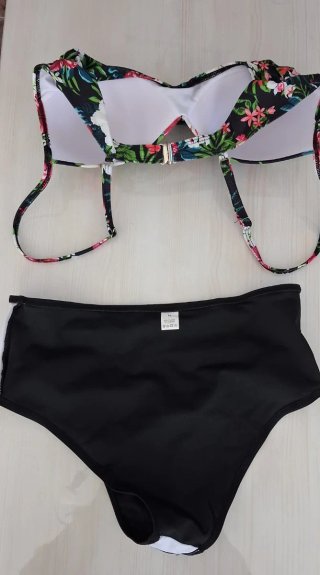 Bikini Talle Alto Estampado Tropical