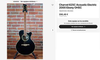 Guitarra Acústica Eléctrica Charvel Jackson 625C