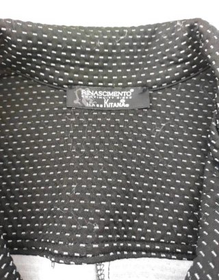 Giacca Blazer Rinascimento jacquard bianco e nero