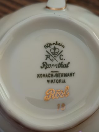 Tazas de Té Rosenthal Viktoria Porcelana