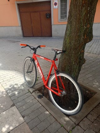 Bicicleta Fixie Roja