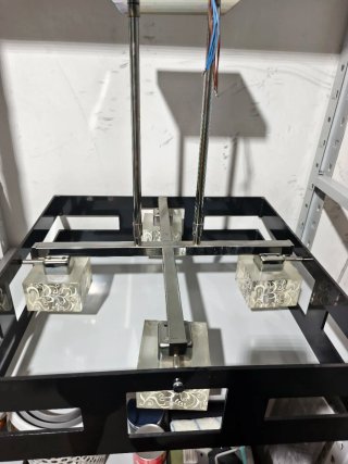 2 Lámparas de techo moderna cristal y metal