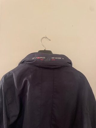 Chaqueta fyord Impermeable Azul con Capucha