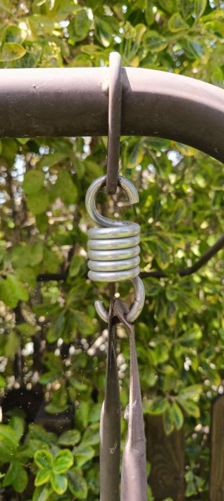 Struttura dondolo da giardino in metallo + telo