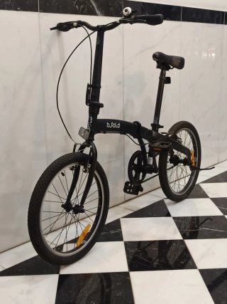 Bicicleta plegable B-fold Bici Decathlon