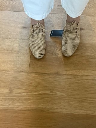 Zapatos trenzados Mango beige