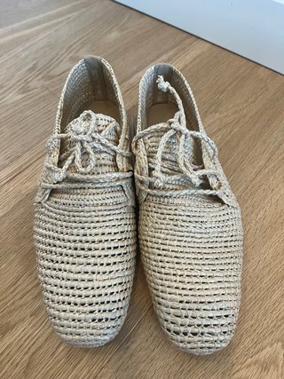 Zapatos trenzados Mango beige