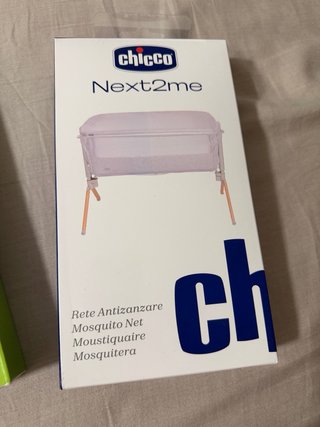 Cuna colecho Chicco + juego de sabanas y mosquiter