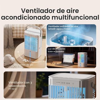 Enfriador de aire portátil con depósito de agua