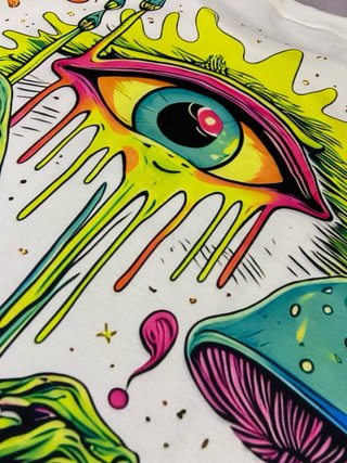 T-shirt Unisex Y2K Design Psichedelic streetwear