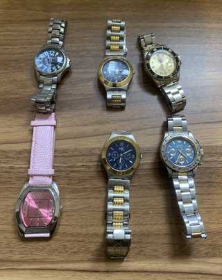 Lotto 6 Orologi da Polso Vintage/Usati Uomo & Donn