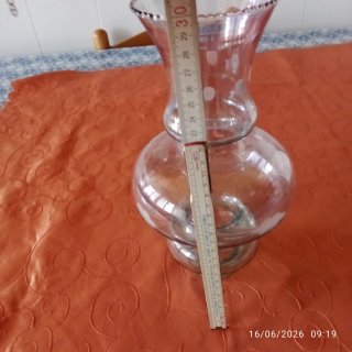 Paralume in vetro decorato