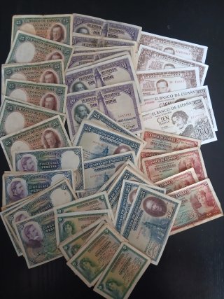 Lote 70 Billetes Españoles - Colección Variada